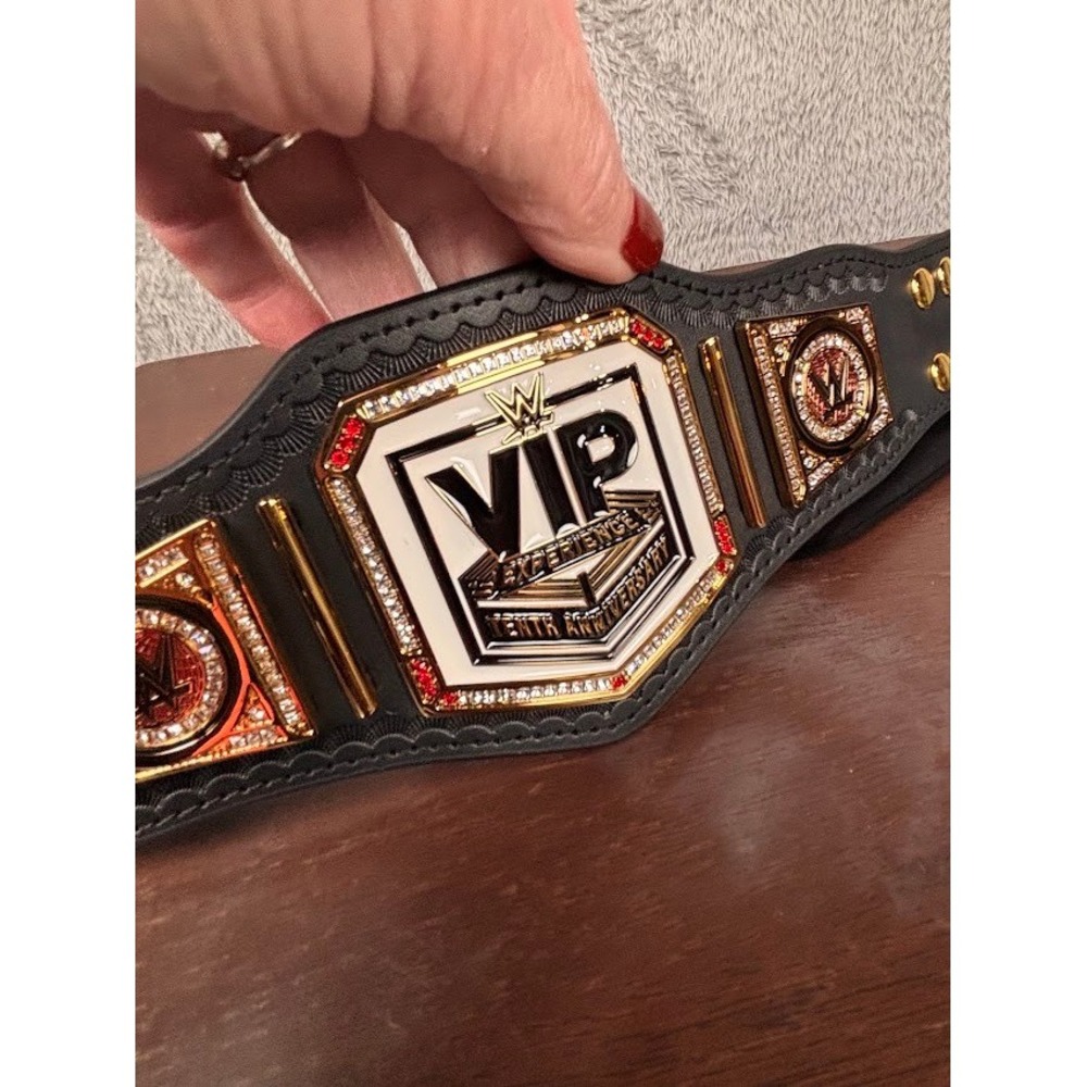 WWE VIP Experience 10th Anniversary 2023 Limited Edition Mini Replica Belt - Picture 10 of 12
